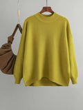 Gerippter Oversize-Strickpullover für Damen – Lina