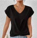 Damen V-Ausschnitt Shirt für Alltag und Eleganz – Agatha