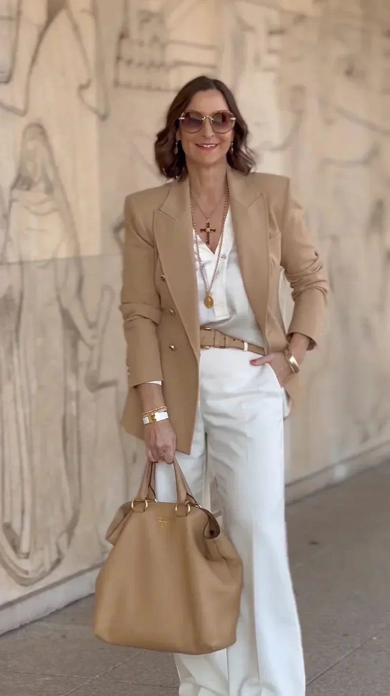 Leichtes Leinen Sommer-Outfit für Damen – Doreen