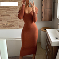 Elegantes Bodycon-Strickkleid für Damen – Lucia