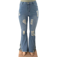 Stretch-Schlagjeans High Waist Plus Size – Mia