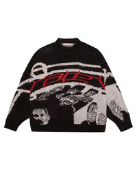 Warmer Oversize Pullover mit einzigartigem Muster – Tobias