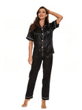 Satin-Pyjama Damen Luxuriös und Bequem – Isabella