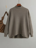 Gerippter Oversize-Strickpullover für Damen – Lina