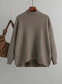 Gerippter Oversize-Strickpullover für Damen – Lina