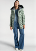 Warme Outdoorjacke mit Kapuze und Teddyfutter – Eliza
