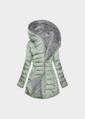 Warme Outdoorjacke mit Kapuze und Teddyfutter – Eliza