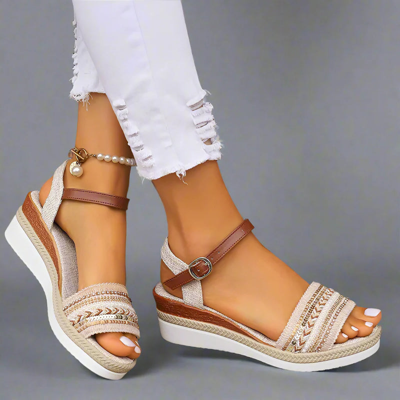 Damen Frühlingssandalen mit Boho Komfort Look – Elanya