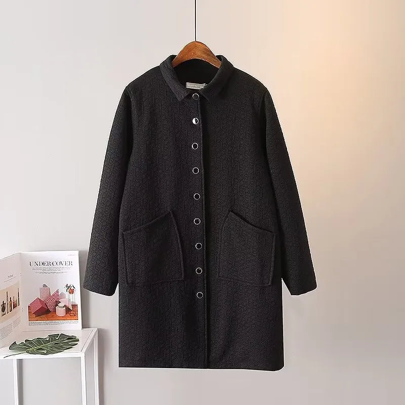 Geprägte Übergangsjacke mit Stehkragen – Marcel