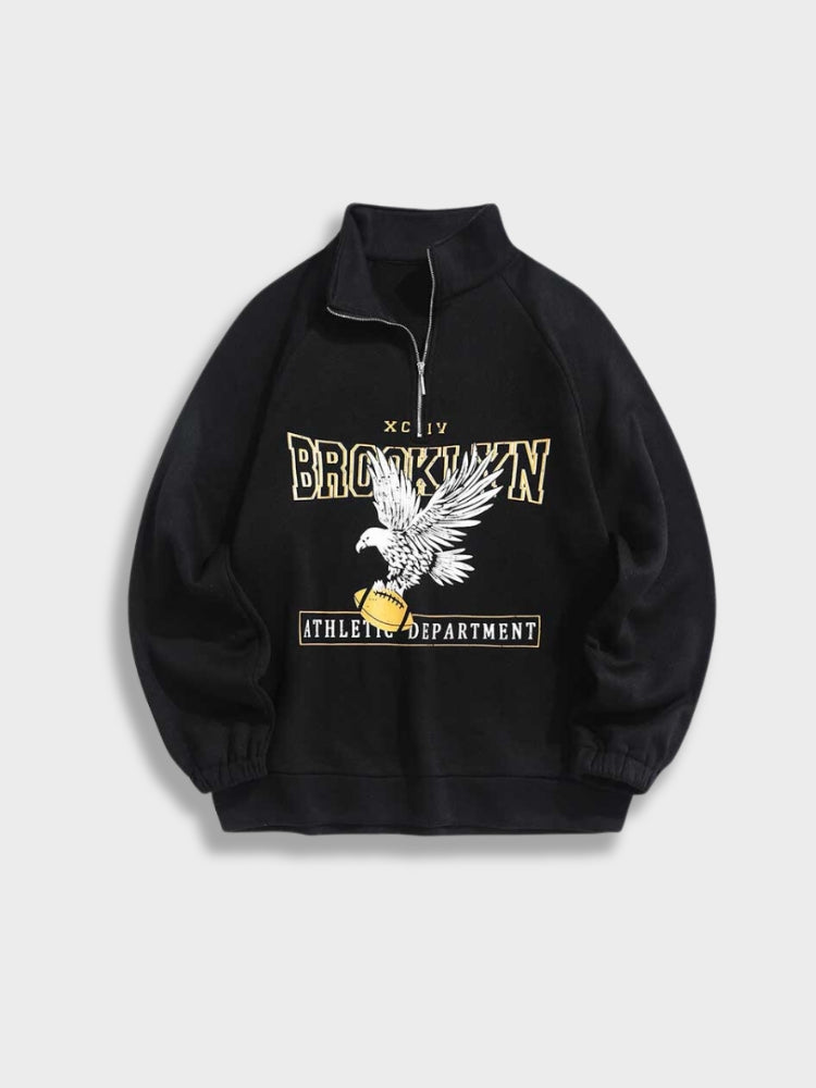 Unisex Sweatshirt mit Reißverschlusskragen – Brooklyn