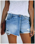 Denim-Hosenrock Damen Asymmetrisch & Trendy – SummerStyle