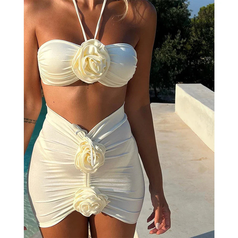 Blumen Bikini Damen Set Für Sommerurlaub – Margarete