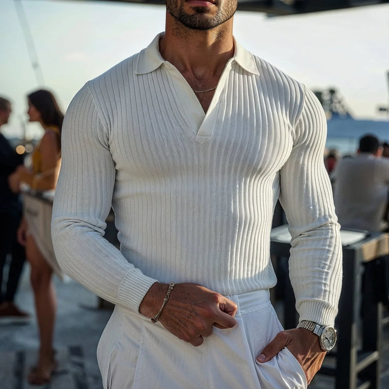 Elegantes Strickpolo für jeden Anlass – Heinz