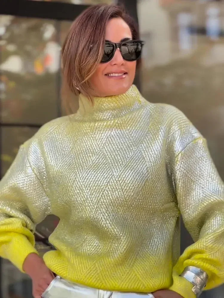 Eleganter Damenstrickpullover mit Farbverlauf - Camille