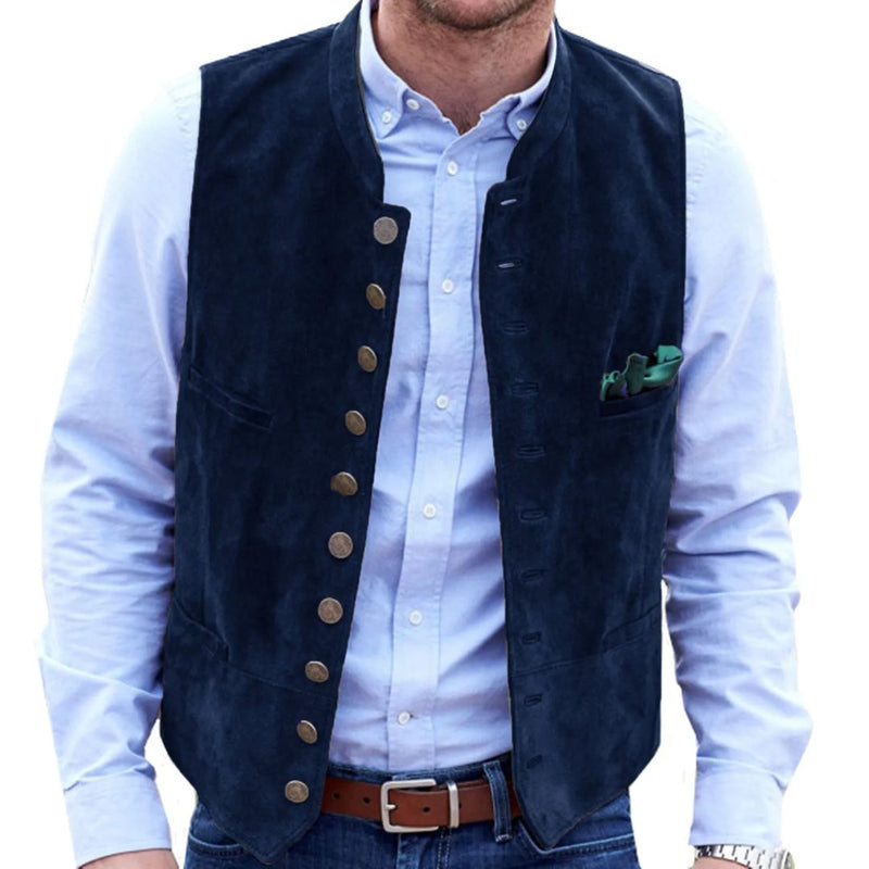 Vintage-Trachtenweste im Steampunk-Stil für Herren – Angelo