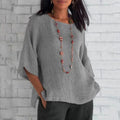 Leinen Bluse Damen mit Klassischer Passform – Annette