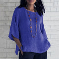 Leinen Bluse Damen mit Klassischer Passform – Annette