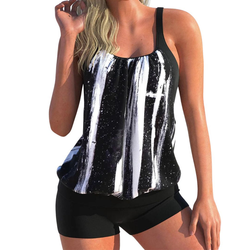Zweiteiliger Tankini mit verstellbaren Trägern für Damen – Ysabel