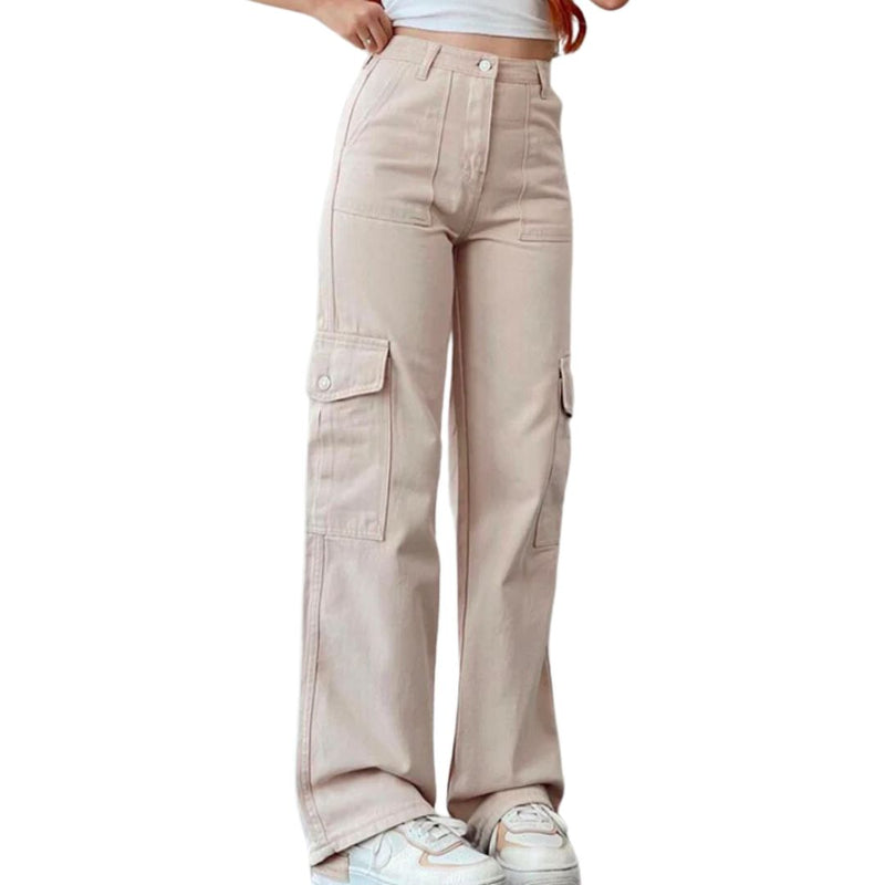 Elegante Damen-Cargohose mit Capri-Länge – Amira