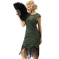 Flapper Kleid mit Pailletten und Fransen – Luisa