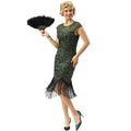 Flapper Kleid mit Pailletten und Fransen – Luisa