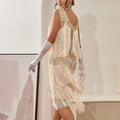 Gatsby Pailletten-Fransenkleid im 20er-Jahre-Stil – Vivienne