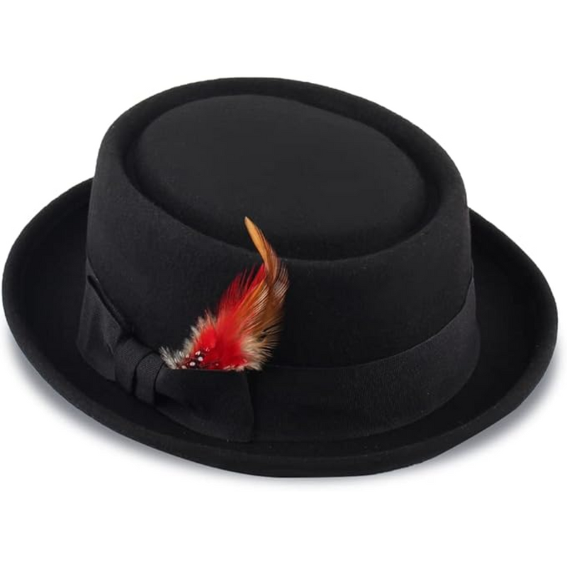 Klassisch, stilvoll & vielseitig – Evan Pork Pie Wollfilz Fedora Hut