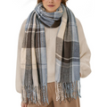 Kuschelig warm & stilvoll – CozyPlaid Oversized Winter Schal