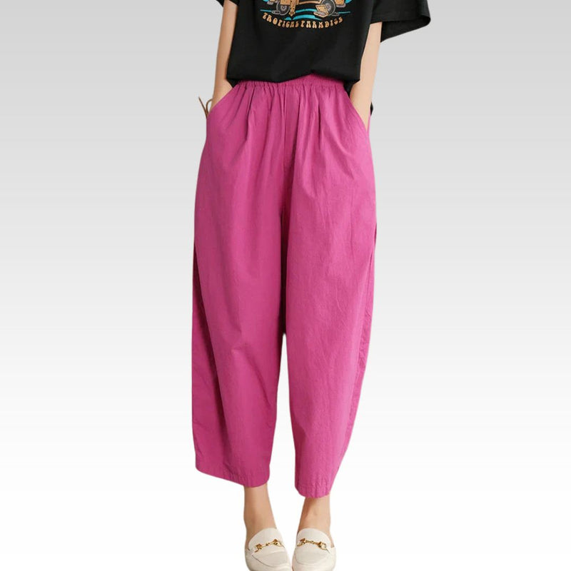 Damen Haremshose Baumwolle Sommer Bequem Retro – Livia
