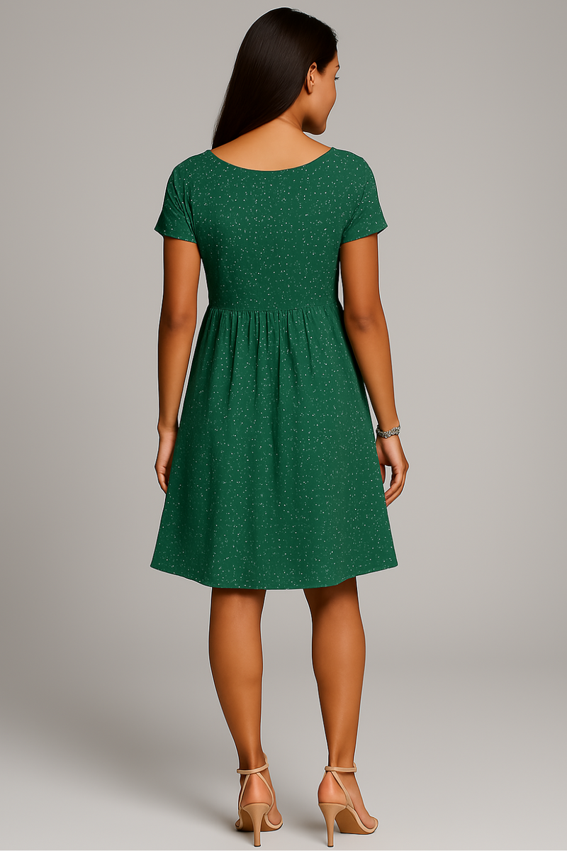 Blumen Sommerkleid Damen Midi leicht elegant – Florina