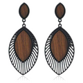 Holz Tropfen Ohrringe Boho Chic Schmuck – Lena