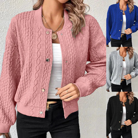 Damen Winterjacke Elegant Warm Einreiher Stil – Elina