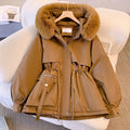 Stylische Winterjacke mit Pelzkragen für kalte Tage – Alara