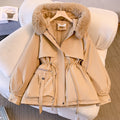 Stylische Winterjacke mit Pelzkragen für kalte Tage – Alara