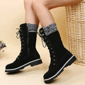 Stylische Winterstiefel mit Plüsch und Plateausohle – Katharina