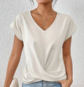 Damen V-Ausschnitt Shirt für Alltag und Eleganz – Agatha