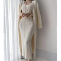 Herbstliches Strickkleid mit Cardigan Set – Sophie