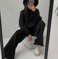 Warmer Hausanzug mit Rollkragen für Damen – Dagmar