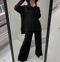 Warmer Hausanzug mit Rollkragen für Damen – Dagmar