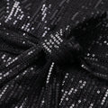 Glitzerndes Partykleid mit Gürtel, knielang – Anna