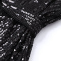 Glitzerndes Partykleid mit Gürtel, knielang – Anna