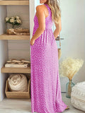 Leopardenprint Maxikleid mit hoher Taille – Soraya
