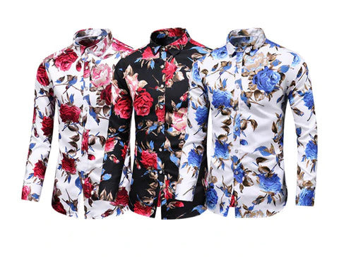 Stylish Floral Pattern Shirt - Finn