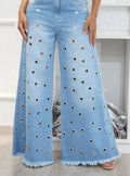High-Rise Damen-Schlagjeans mit Stretch-Denim – Emilia