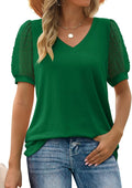 Top Damen Elegant Puffärmel Sommer Look – Anna