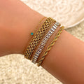 Geburtsstein Armband aus Sterling Silber vergoldet – Astralia