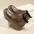 Herren Schnürstiefel Vintage Leder mit Reißverschluss – Elias