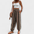 Damen Hose Ethno Muster Elegant Alltag Look – Senalya