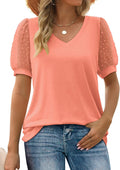 Top Damen Elegant Puffärmel Sommer Look – Anna