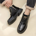 Herren Schnürstiefel Vintage Leder mit Reißverschluss – Elias